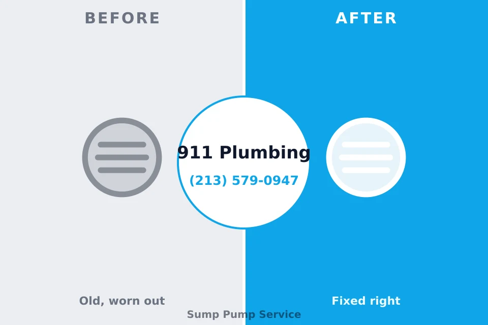 Before and after: plumbing repair The Village, OK